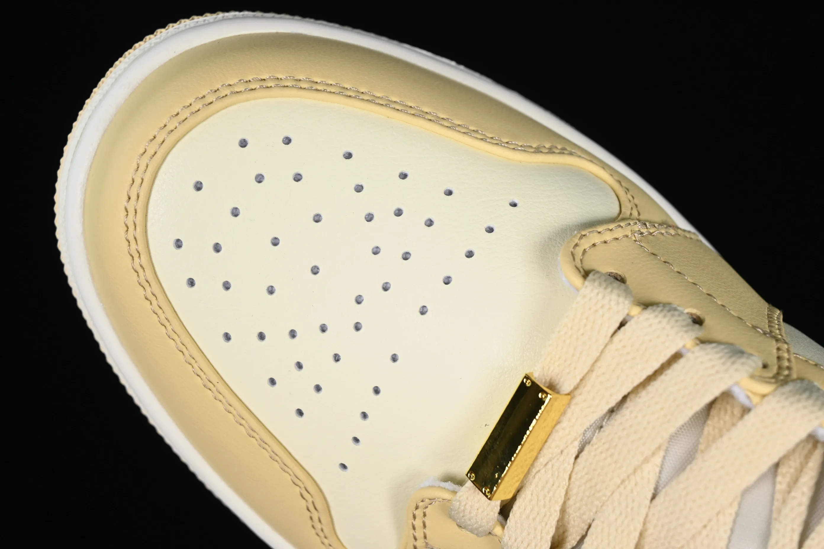 All categories Air Jordan Jordan series basketball shoes Air Jordan 1 Mid Nk Air Jordan 1 Mid AJ1 Joe 1 white gold Chinese casual sneakers FB9892-200